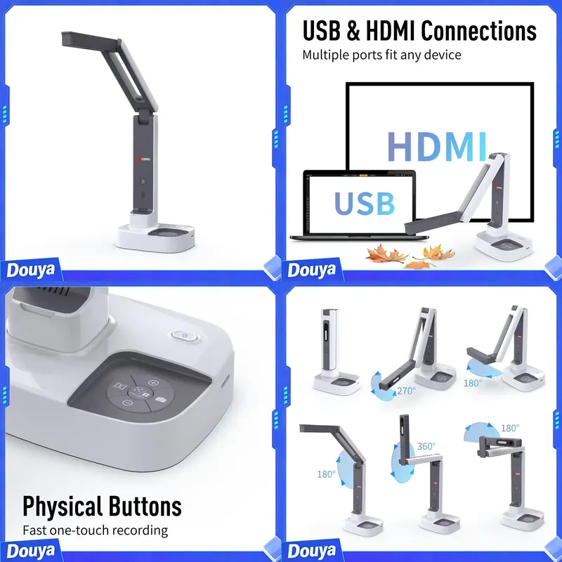 Document Camera Visualizer - JOYUSING Kamera dokumentacyjna i kamera internetowa