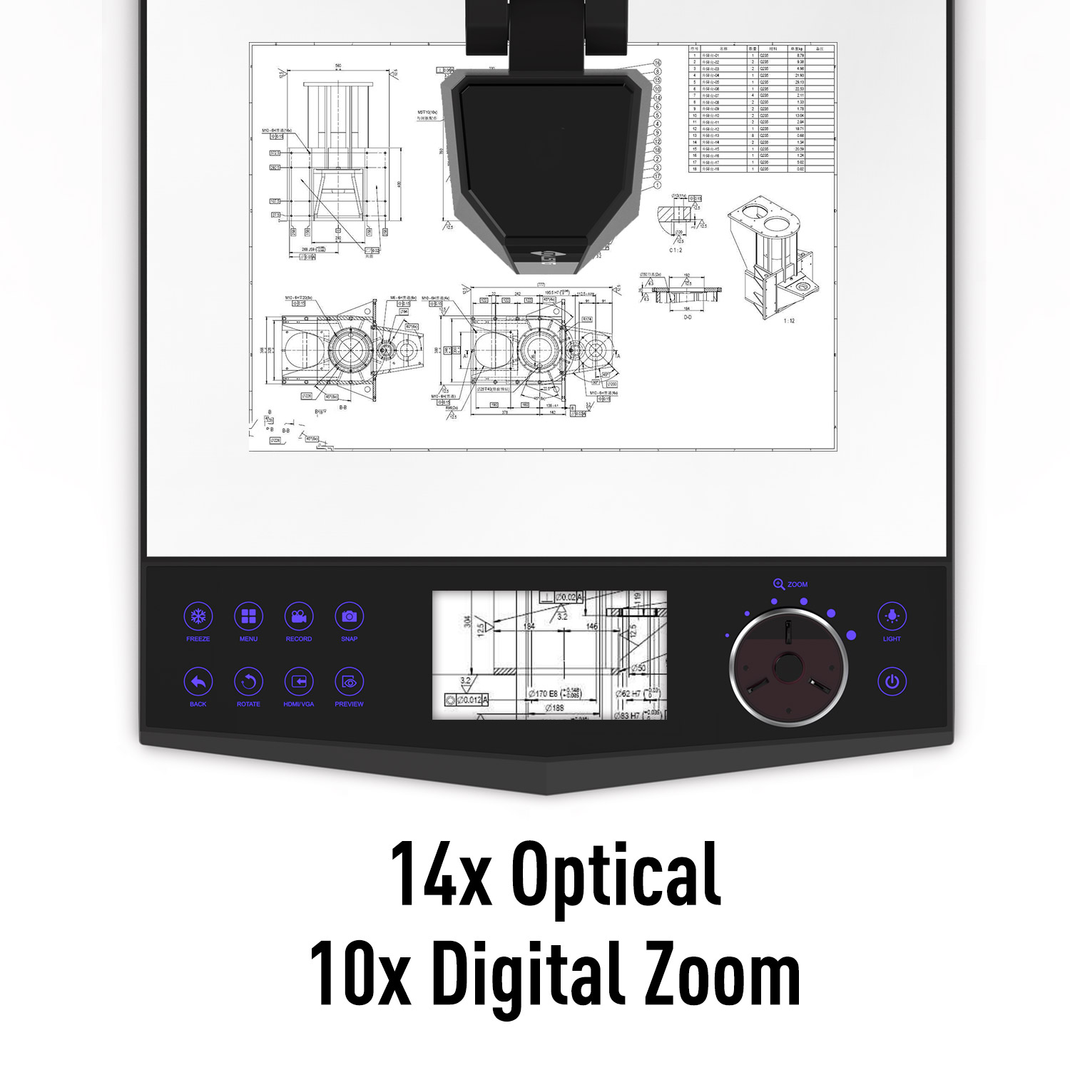 Wizualizator 4K A3 z 140-krotn – Document Camera Visualizer recenzja i cena