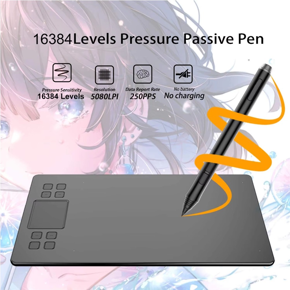 Tablet graficzny 10×6 cali, pi – Digital Drawing Tablet recenzja i cena